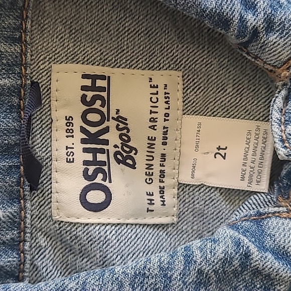 OshKosh Bgodh Denim Jacket and Jeans  for Kids Lot Of Two Size 2t, 18 M - Picture 3 of 9
